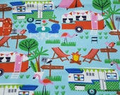 Flannel Fabric - Camping Adventures - By the Yard - 100% Cotton Flannel