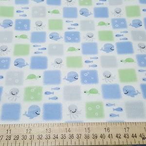 Flannel Fabric Kai Patch By the yard 100% Cotton Flannel image 2