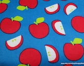 Flannel Fabric - Apples - By the yard - 100% Cotton Flannel