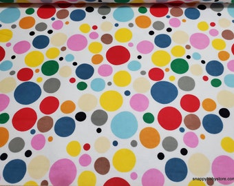 Flannel Fabric - Alphabet Dots  - By the yard - 100% Cotton Flannel