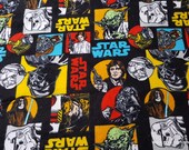 Character Flannel Fabric - Star Wars Immortals II - By the yard - 100% Cotton Flannel