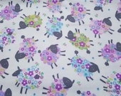 Flannel Fabric - Kidston Spring Lilac - By the yard - 100% Cotton Flannel