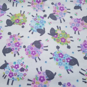 Flannel Fabric - Kidston Spring Lilac - By the yard - 100% Cotton Flannel