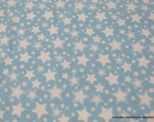 Flannel Fabric - Starry Nights Dreamy Blue - By the yard - 100% Cotton Flannel