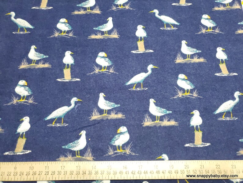 Flannel Fabric Beach Navy Luxe by the Yard 70 Rayon 30 Etsy
