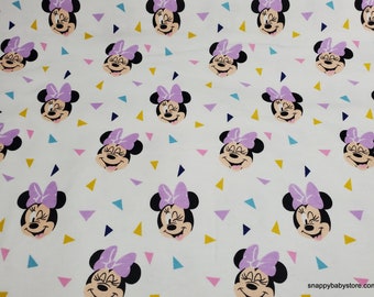 Flannel Fabric - Minnie Mouse Laughing Toss - By the yard - 100% Cotton Flannel