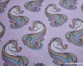 Flannel Fabric - Unique Unicorn - By the yard - 100% Cotton Flannel