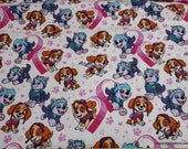 Character Flannel Fabric - Paw Patrol Pawfect Friends - By the yard - 100% Cotton Flannel