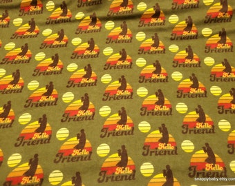 Character Flannel Fabric - Star Wars Mandalorian Hello Friend Pop Culture - By the Yard - 100% Cotton Flannel