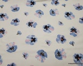 Flannel Fabric - Dreamland Tossed Floral - By the yard - 100% Cotton Flannel