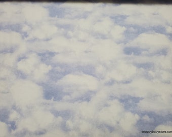 Flannel Fabric - Dreamland Clouds - By the yard - 100% Cotton Flannel