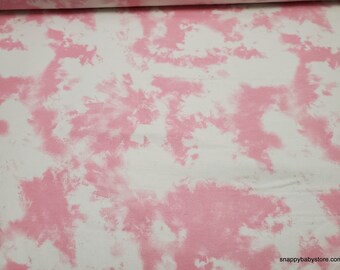 Flannel Fabric - Light Pink Tie Dye - By the yard - 100% Cotton Flannel