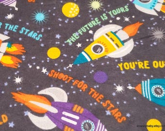 Flannel Fabric - Out of This World - By the yard - 100% Cotton Flannel
