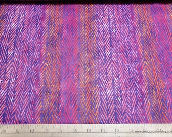 Luxe Flannel Fabric - Purple Orange Geo Luxe - By the yard - 70% Rayon, 30 Cotton