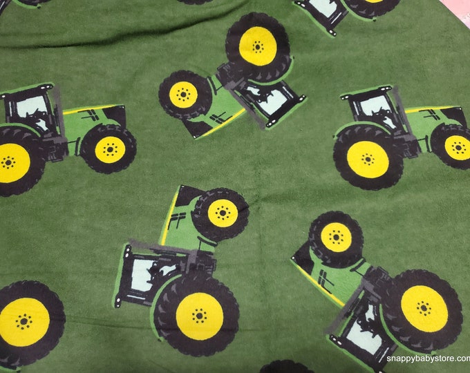 Flannel Fabric John Deere Tractors by the Yard 100 Cotton Flannel Etsy