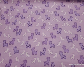 Flannel Fabric - Lavender Giraffe Premium - By the yard - 100% Premium Cotton Flannel