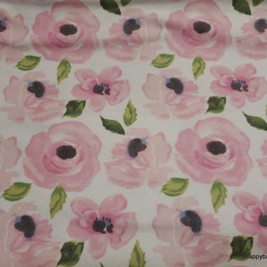 Flannel Fabric Hazel Watercolor Floral By the yard 100% Cotton Flannel image 1