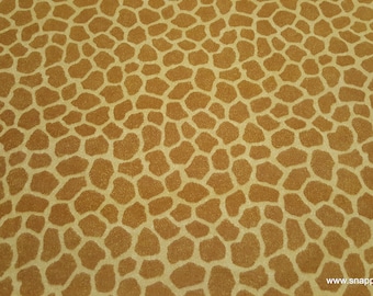 Flannel Fabric - Jungle Babies Giraffe Skin - By the yard - 100% Cotton Flannel