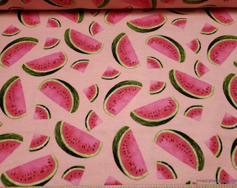 Flannel Fabric - Bold Summer Watermelon Slices - By the Yard - 100% Cotton Flannel