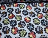 Character Flannel Fabric - Marvel Avengers Icons - By the yard - 100% Cotton Flannel