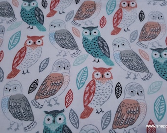 Remnant Flannel Fabric - Arrows Owls - Choose your Size - 100% Cotton Flannel