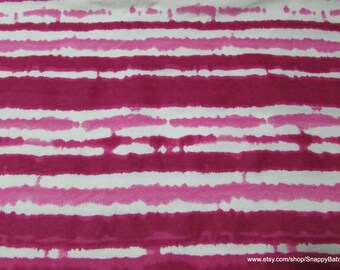 Flannel Fabric - Very Berry Stripe TieDye - By the Yard - 100% Cotton Flannel