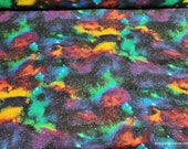 Flannel Fabric - Rainbow Night Sky - By the yard - 100% Cotton Flannel