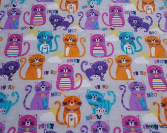 Flannel Fabric - Grey Purrfect Premium Flannel  - By the yard - 100% Cotton Flannel