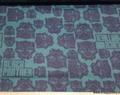 Character Flannel Fabric - Marvel Packed Black Panther - By the yard - 100% Cotton Flannel