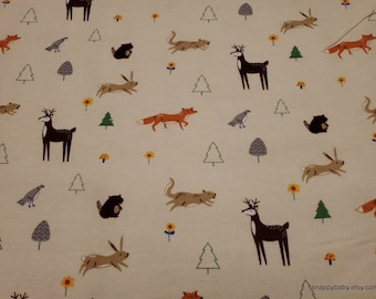 Flannel Fabric - Tiny Wilderness - By the Yard - 100% Cotton Flannel