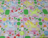 Flannel Fabric - Magical Unicorns - By the yard - 100% Cotton Flannel