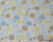 Flannel Fabric - Baby Dots  - By the yard - 100% Cotton Flannel