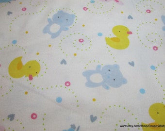 Flannel Fabric - Baby Animals - By the yard - 100% Cotton Flannel