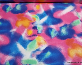 Flannel Fabric - Neon Lights - By the yard - 100% Cotton Flannel