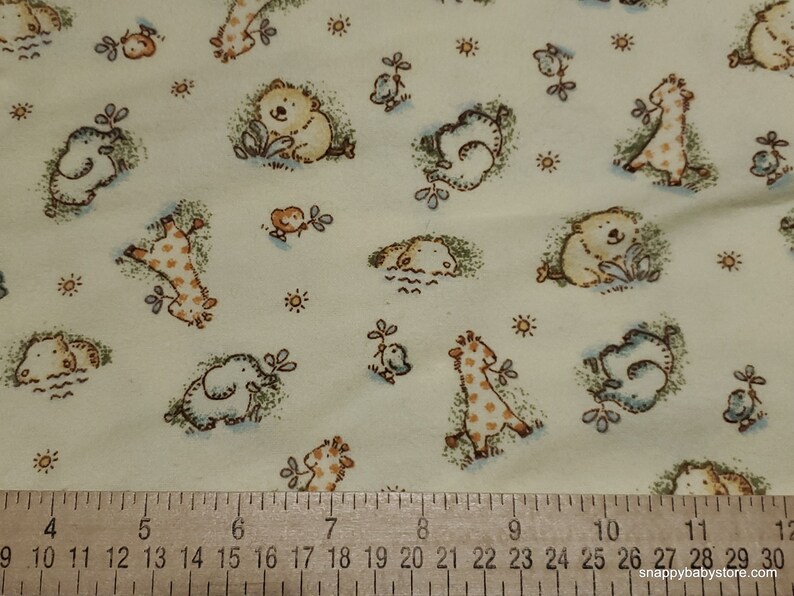 Flannel Fabric Habitat Canteloupe By the yard 100% Cotton Flannel image 2