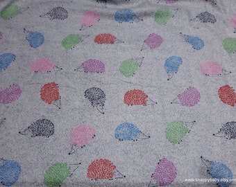 Luxe Flannel Fabric - Hedgehog Luxe - By the yard - 70% Rayon, 30 Cotton Luxe Flannel Fabric