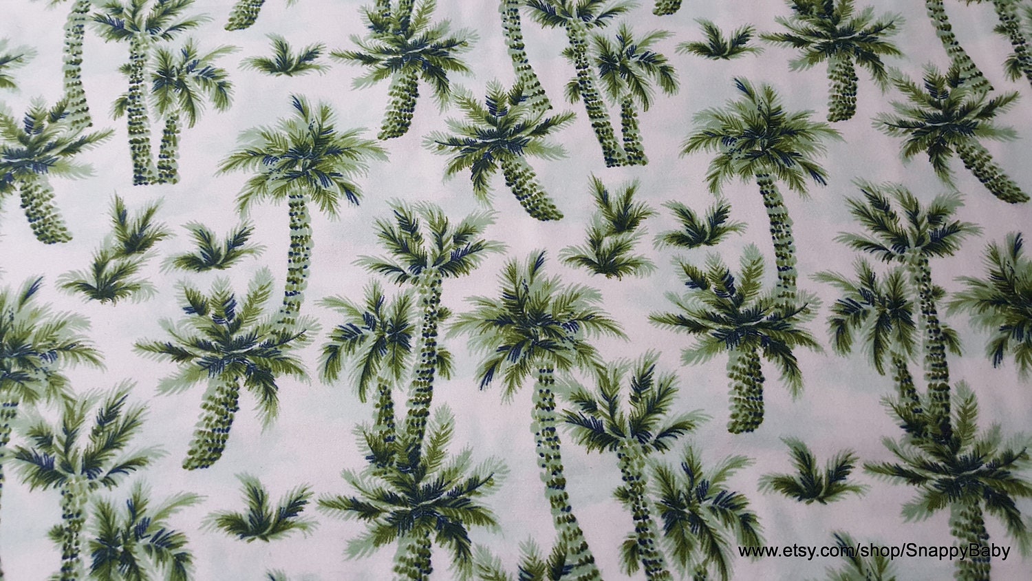 Flannel Fabric Palm Trees 1 yard 100 Cotton Flannel Etsy