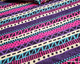 Flannel Fabric - Stripe Pink, Purple, Cheetah, Dots, Zig Zag - By the Yard - 100% Cotton Flannel