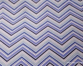 Flannel Fabric - Twilight Dotted Chevron - By the yard - 100% Cotton Flannel