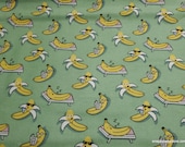 Flannel Fabric - Banana Vacation - By the Yard - 100% Cotton Flannel