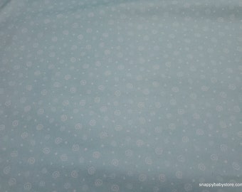 Premium Flannel Fabric - Twinkle Comfort Soft Swirl Aqua - By the yard - 100% Cotton Flannel Premium