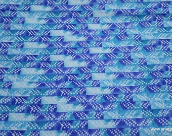 Flannel Fabric - Gordon Watercolor Geo - By the yard - 100% Cotton Flannel