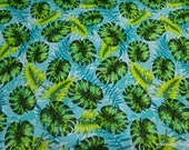 Flannel Fabric - Lovely Leaves - By the yard - 100% Cotton Flannel