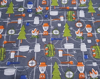 Flannel Fabric - Camping Supplies - By the yard - 100% Cotton Flannel