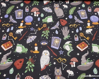 Flannel Fabric - Magic Icons - By the yard - 100% Cotton Flannel