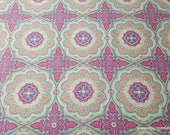 Flannel Fabric - Gypsy Medallion Purple Teal - By the yard - 100% Cotton Flannel