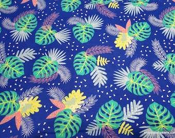 Flannel Fabric - Endless Summer Leaves - By the yard - 100% Cotton Flannel