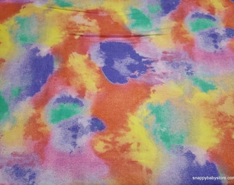 Flannel Fabric - Pastel Tie Dye - By the yard - 100% Cotton Flannel