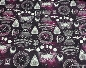 Flannel Fabric - Ouija Board - By the yard - 100% Cotton Flannel