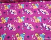 Character Flannel Fabric - My Little Pony Friends - By the yard - 100% Cotton Flannel